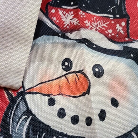 Christmas Pillow Cover Snowman Decor Xmas Holiday Decorative Accent Throw Case - Picture 7 of 10